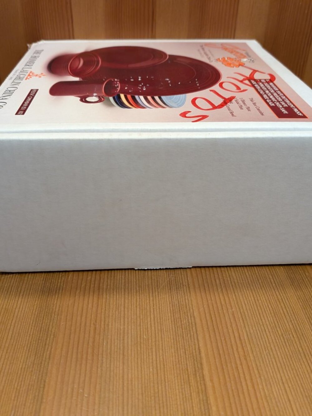Fiesta Ware Retired 4-Piece Place Setting CINNABAR Fiestaware Set w/ Box USA GUC - Picture 10 of 15